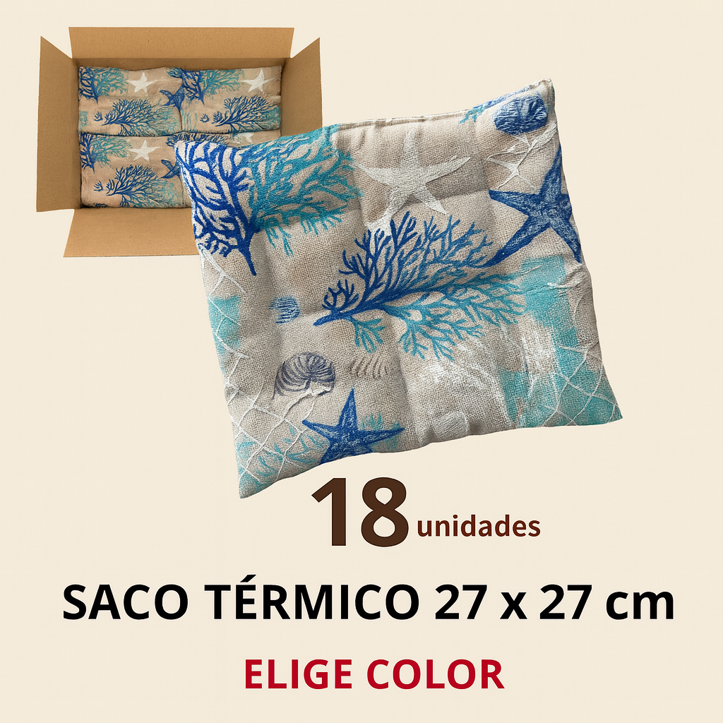 Saco térmico 27 x 27 cm - Cajas de 18 und. por color